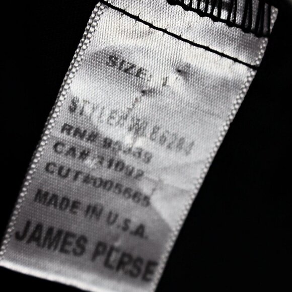 James Perse Mixed Media Tank with Side Snaps, Pleat Front - Black - sz 1 Small - Picture 6 of 9